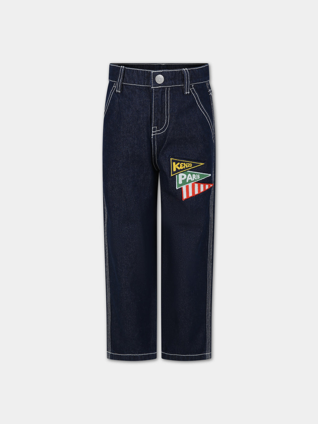 Denim jeans for boy with logo